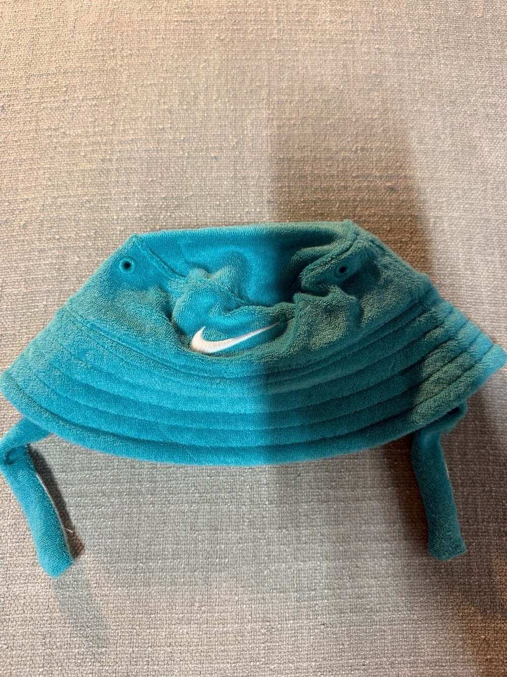 Nike Newborn 3M Terry Cloth Bucket Hat Turquoise - Picture 2 of 4